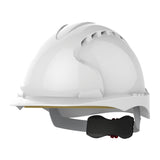 JSP EVO®3 Safety Helmet - Wheel Ratchet - Vented - White
