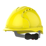 JSP EVO®3 Safety Helmet - Wheel Ratchet - Vented - Yellow