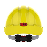 JSP EVO®3 Safety Helmet - Wheel Ratchet - Vented - Yellow