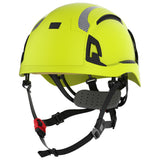 JSP EVO® ALTA™ Dualswitch™ Safety Helmet - Wheel Ratchet - Vented - High Visibility Yellow - CR2