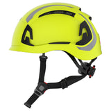 JSP EVO® ALTA™ Dualswitch™ Safety Helmet - Wheel Ratchet - Vented - High Visibility Yellow - CR2