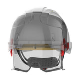 JSP EVO® VISTAlens® Safety Helmet with Integrated Eyewear - Vented - White / Smoke