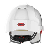 JSP EVO® VISTAlens® Safety Helmet with Integrated Eyewear - Vented - White / Smoke