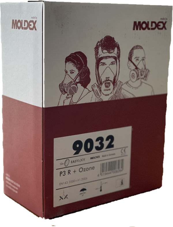 Moldex P3 R + Ozone Easylock Filters (Box Of 6 Pairs)