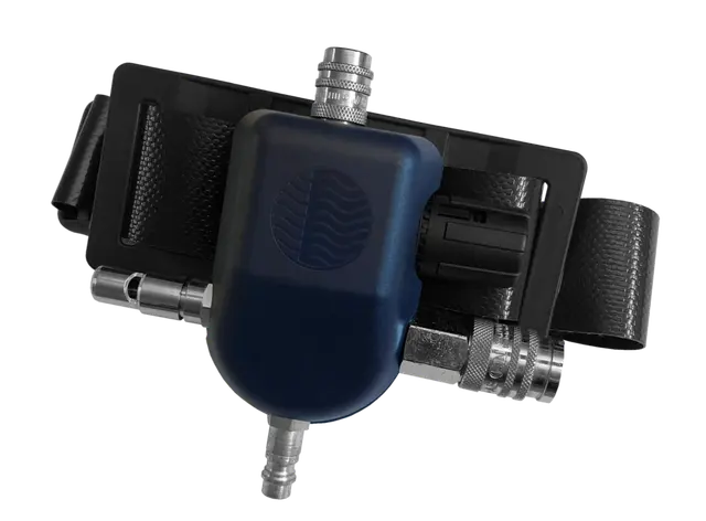 Control valve with spray gun outlet for SR 507 with PVC belt