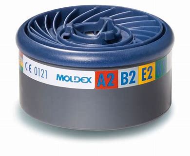 Moldex 9800 Gas Filter A2B2E2K2 (One Pair - 2 Filters)