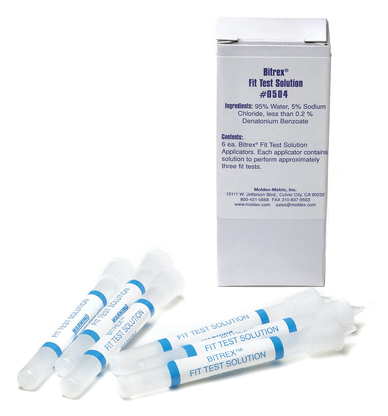MOLDEX REPLACEMENT BITREX® TEST SOLUTION AMPOULES (BOX OF 6)