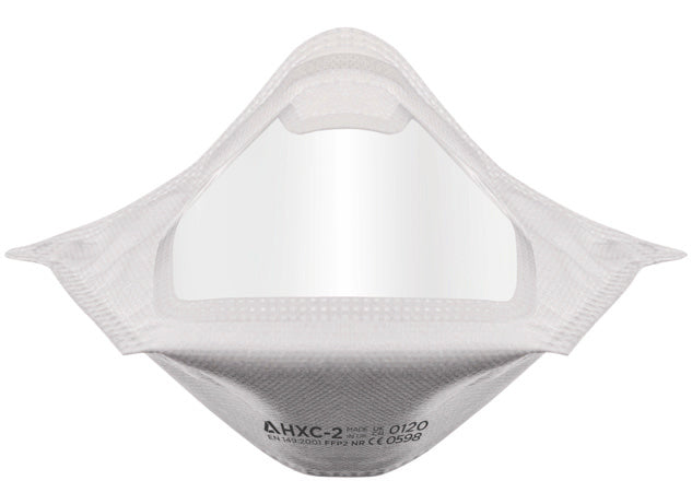 *DISCOUNTED PRICE* Alpha Solway P2 Disposable Clear Front Panel Respirators  Hxc-2 FFP2 (Box Of 20)